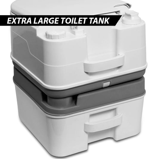 5.8 Gallon Portable Camping Toilet with Tissue Storage