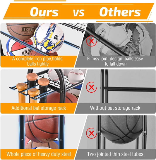 Sports Ball, Equipment & Accessories Rack