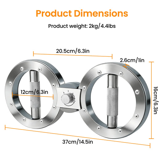 Rotator Machine Adjustable Forearms Grip Strength 8-15 lb Exerciser
