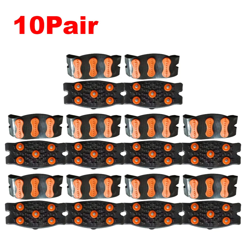 5-Stud Crampons Snow Claw Shoe Covers Chain Spikes