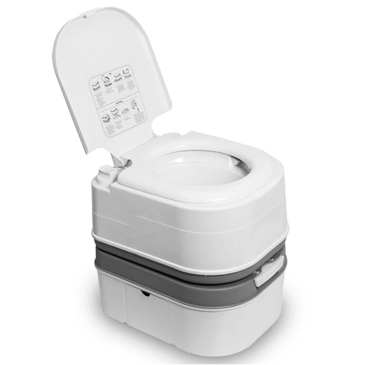 5.8 Gallon Portable Camping Toilet with Tissue Storage