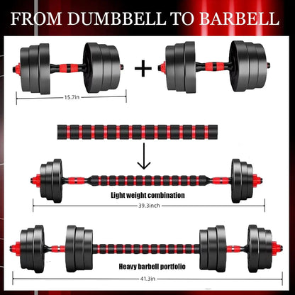 44bls Adjustable Dumbbell Set for Home Strength Training