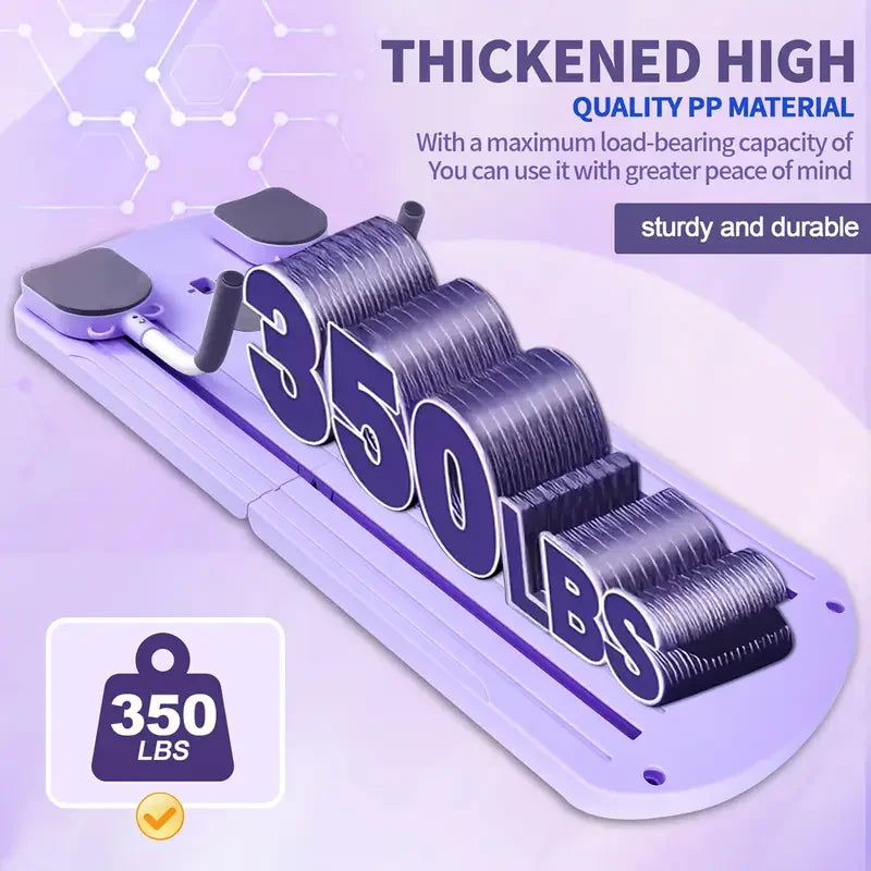 8-in-1 Portable Folding ABS Yoga Board - Strength Trainer