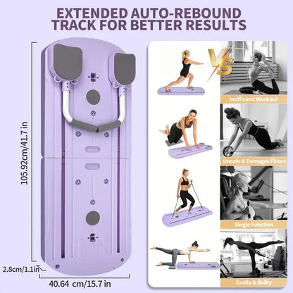 8-in-1 Portable Folding ABS Yoga Board - Strength Trainer