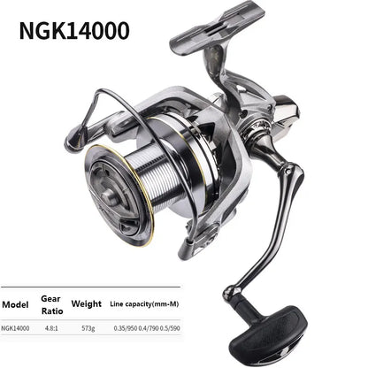 Super smooth long casting fishing reel