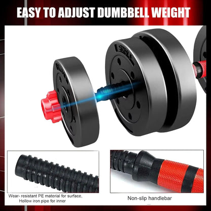 44bls Adjustable Dumbbell Set for Home Strength Training