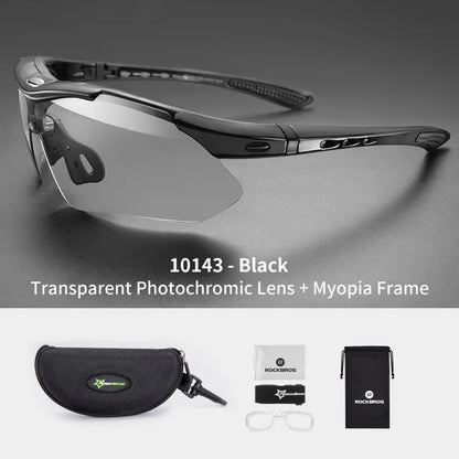Photochromic Bicycle Cycling Sunglasses Polarized UV400 Bicycle Goggles