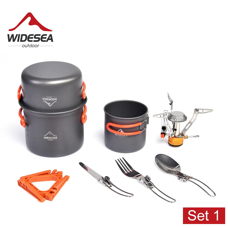 Outdoor Cookware and Stove Set