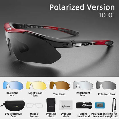 Photochromic Bicycle Cycling Sunglasses Polarized UV400 Bicycle Goggles