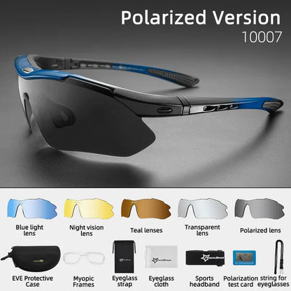 Photochromic Bicycle Cycling Sunglasses Polarized UV400 Bicycle Goggles
