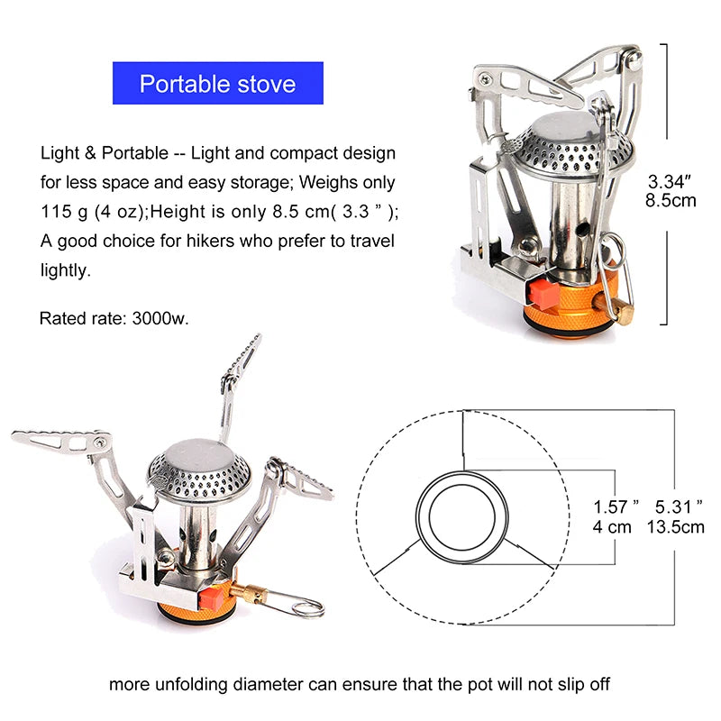 Outdoor Cookware and Stove Set