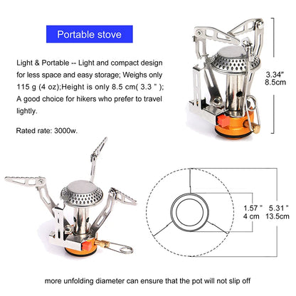 Outdoor Cookware and Stove Set