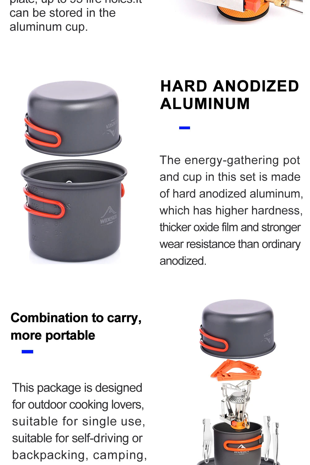 Outdoor Cookware and Stove Set