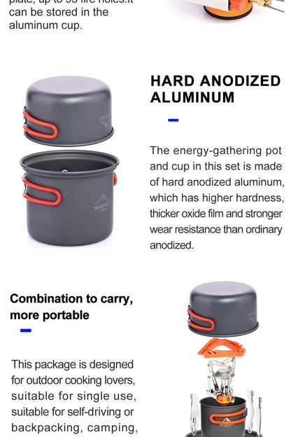 Outdoor Cookware and Stove Set
