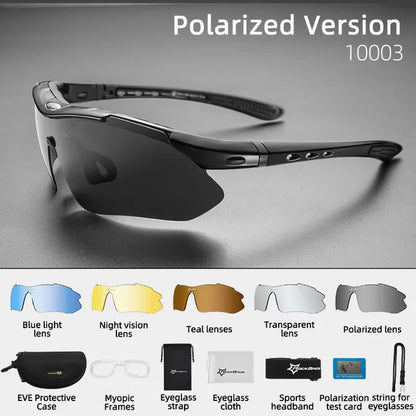 Photochromic Bicycle Cycling Sunglasses Polarized UV400 Bicycle Goggles