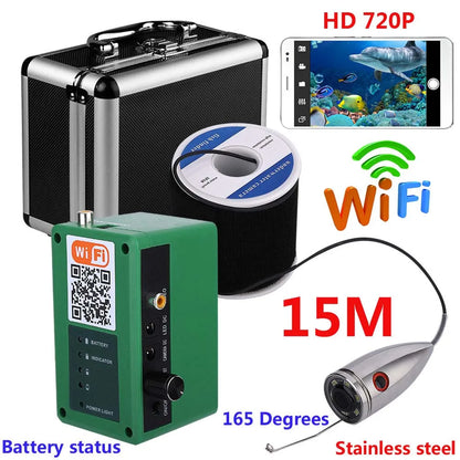 HD Wifi Wireless Underwater Fishing Video Camera