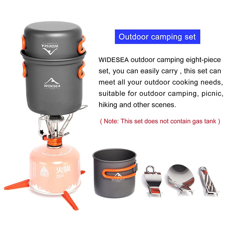 Outdoor Cookware and Stove Set