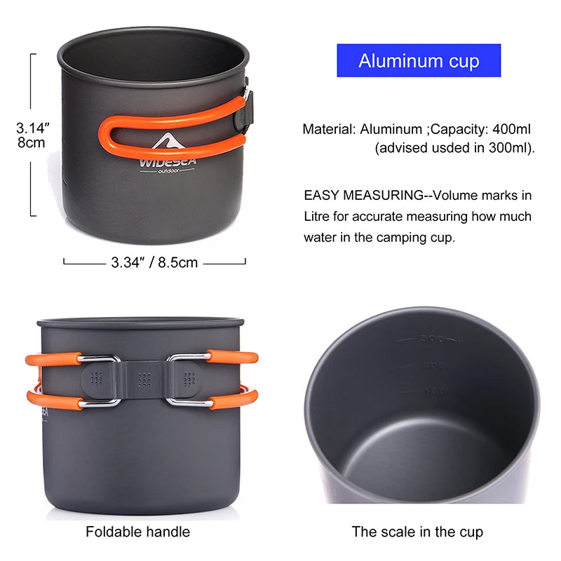 Outdoor Cookware and Stove Set