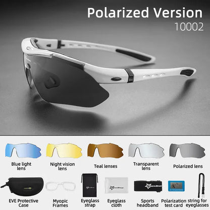 Photochromic Bicycle Cycling Sunglasses Polarized UV400 Bicycle Goggles