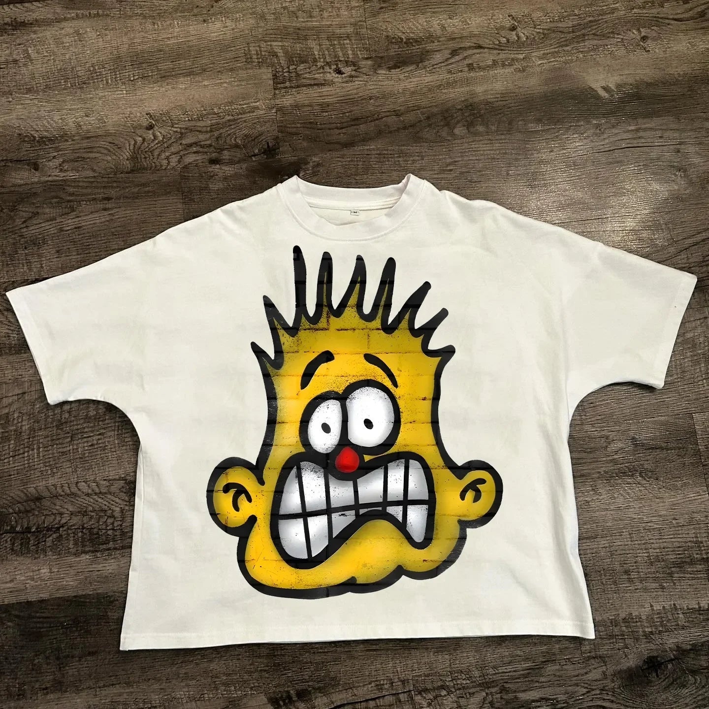 Chic American Anime Cartoon Cotton Men's Fashion Loose T-shirt