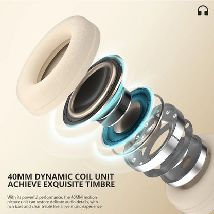 Wireless Bluetooth Over Ear Noise Reduction HIFI Stereo Headphones