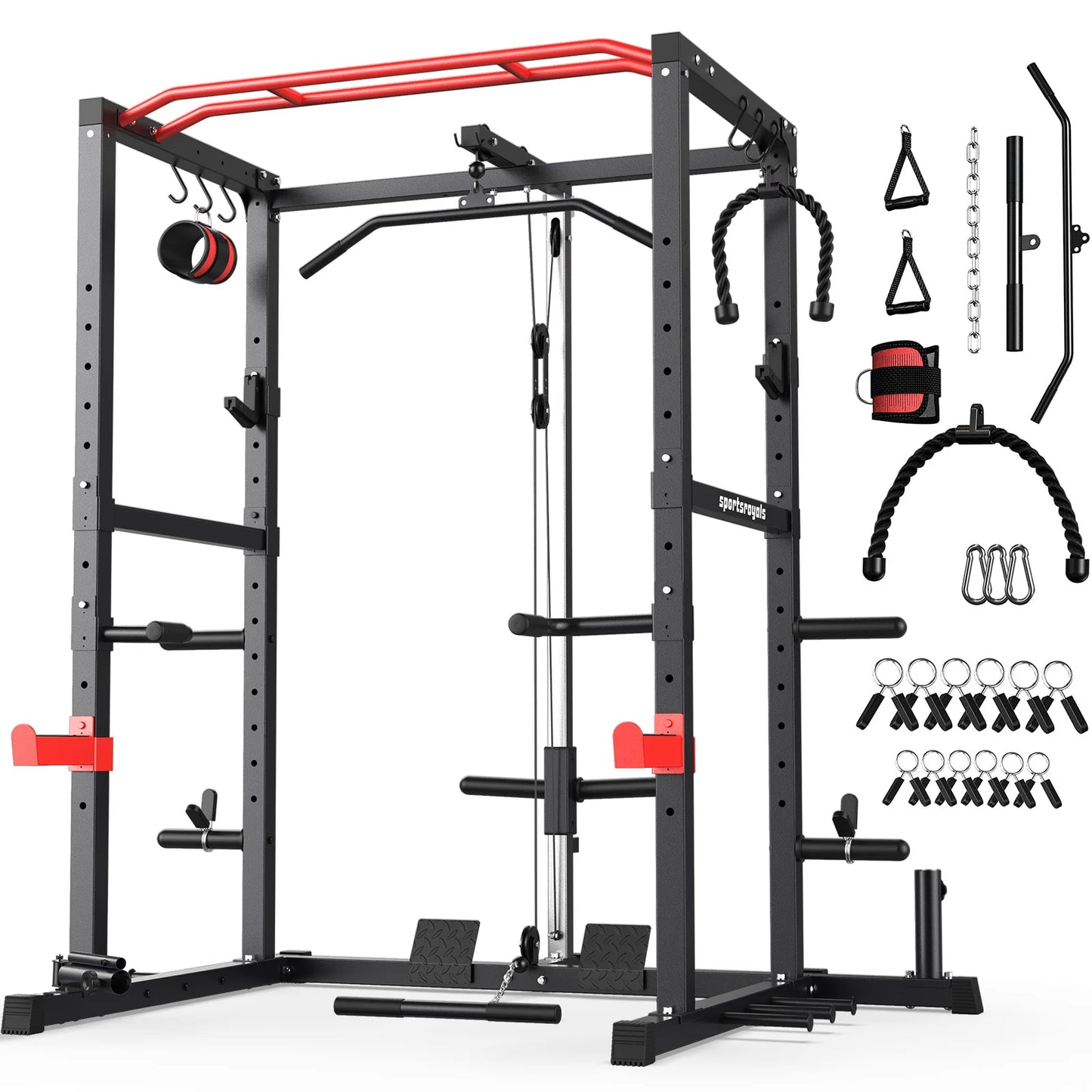 1600lbs Multi-Function Power Rack Home Gym