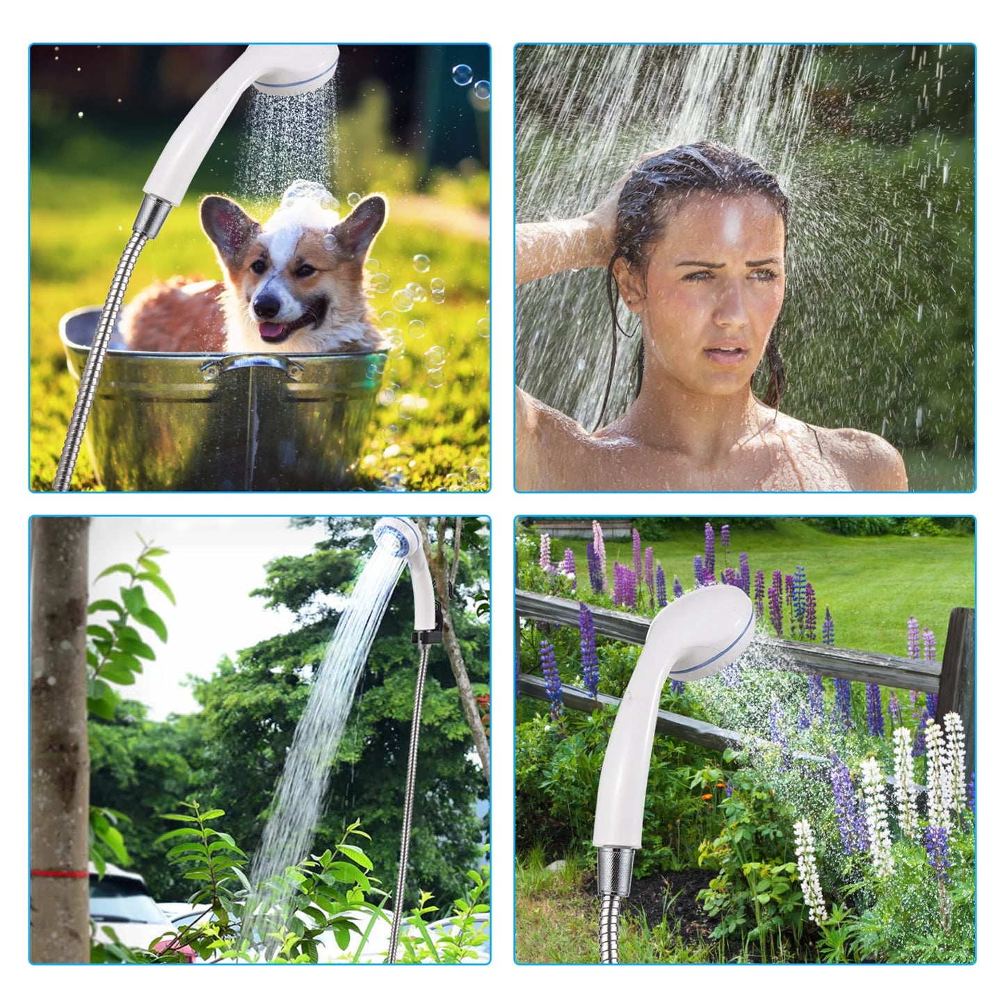 Portable USB Rechargeable Electric Camping Shower
