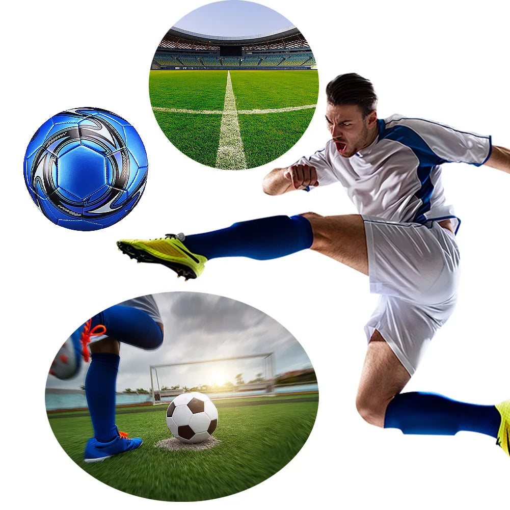 Size 5 Machine Stitched Waterproof Inflatable Soccer Ball PVC