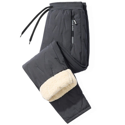 Men Casual Waterproof Fleece Track Sweatpants