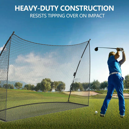 Golf Practice Net 10x7 FT With Carry Bag Tool-Free Setup