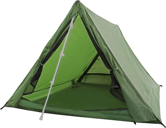 2-Person Trekking Pole Waterproof A-Frame Hiking Tent
