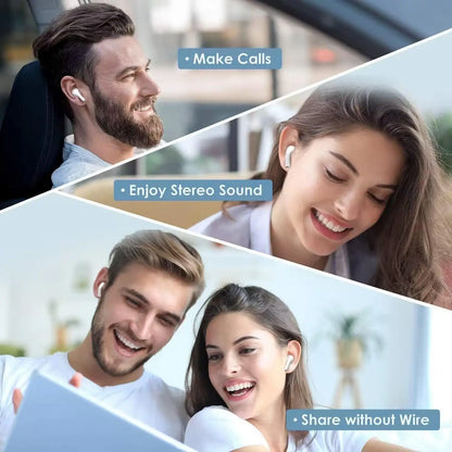 Wireless Bluetooth 5.4 Earphones, 3D Stereo USB-C Charging