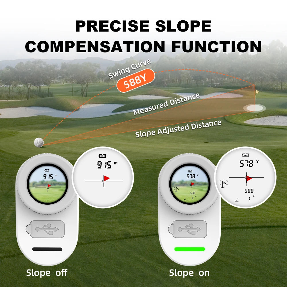 1300yds Mini Size Rangefinder with Slope compensation