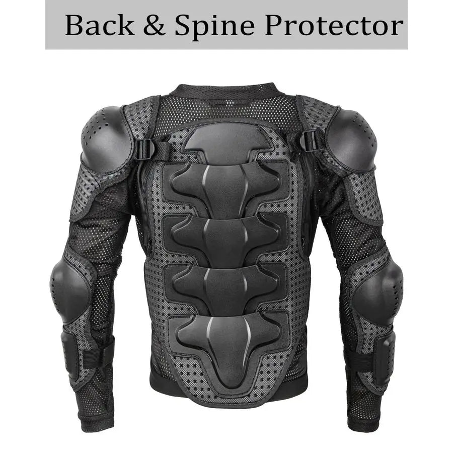 Motorcycle Skateboard Back Chest Elbow Armor Protection Jacket