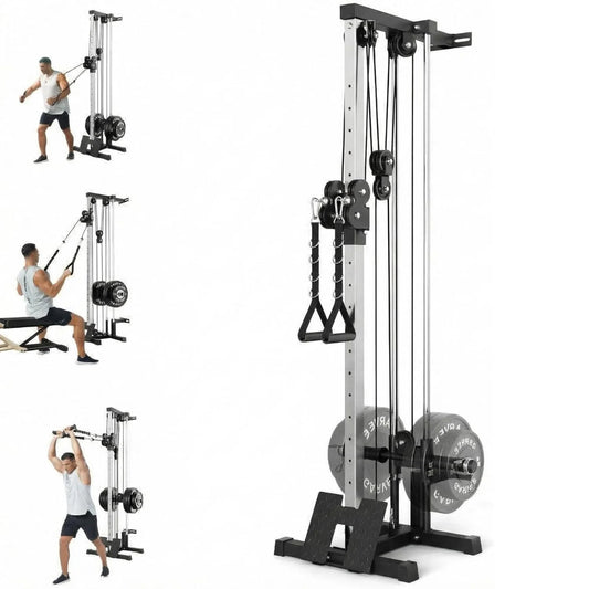 Wall Mount Cable Crossover Machine 18 Position, Dual Pulley System