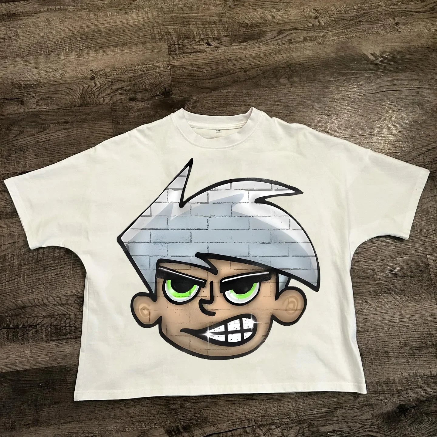 Chic American Anime Cartoon Cotton Men's Fashion Loose T-shirt
