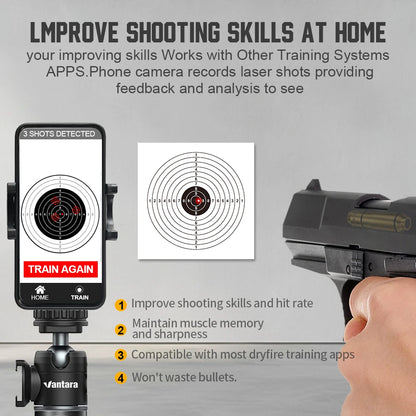 9mm Red Dot Laser Dry Fire Cartridge Pistol Trainer