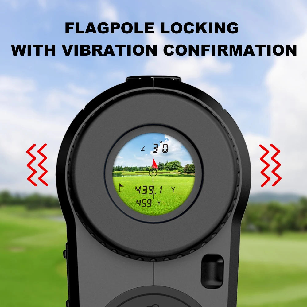 1000 Yard Golf Rangefinder, 6x Magnification with Slope-Compensation
