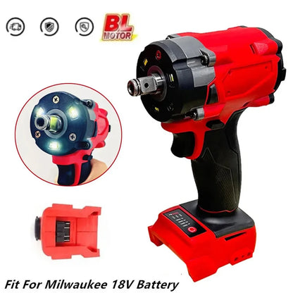 Brushless Impact Wrench 500N.m 18V Electric 1/2" Driver
