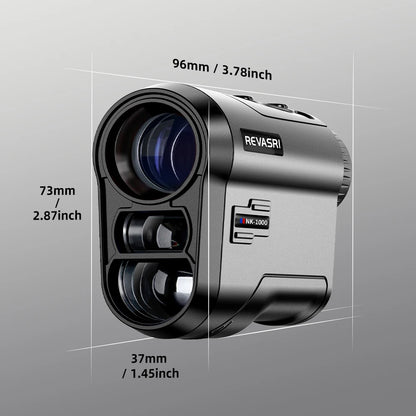 1000 Yard Golf Rangefinder, 6x Magnification with Slope-Compensation
