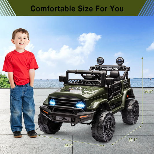 3-8years Kids 12V Ride- On Truck with Remote Control