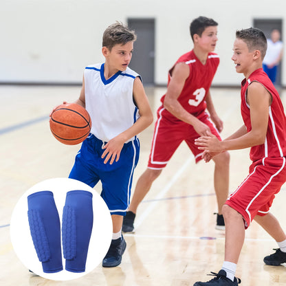 Soccer Shin Guards with Honeycomb Pads Lightweight Calf Protective