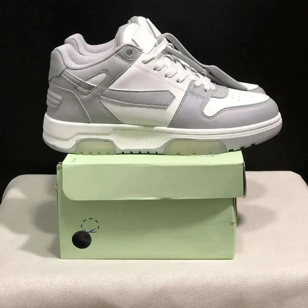Slim Arrow Sports Designer Sneaker non-slip soles Leather Zip
