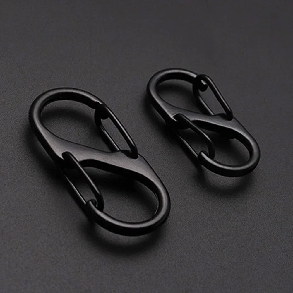 6Pcs S Shaped Metal Double Hook Carabiner