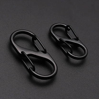 6Pcs S Shaped Metal Double Hook Carabiner