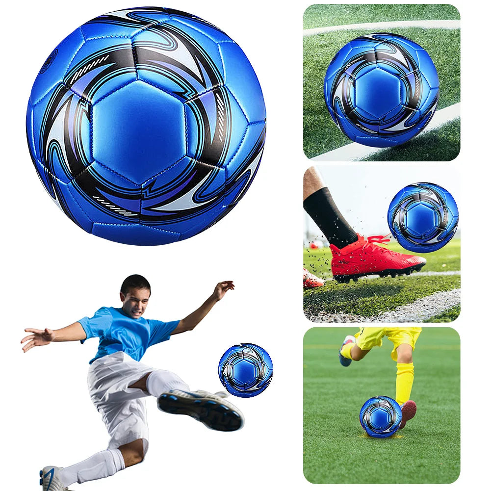 Size 5 Machine Stitched Waterproof Inflatable Soccer Ball PVC