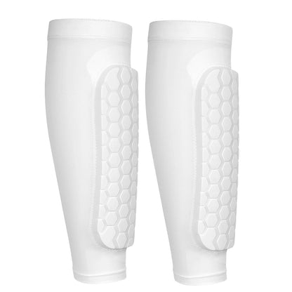 Soccer Shin Guards with Honeycomb Pads Lightweight Calf Protective