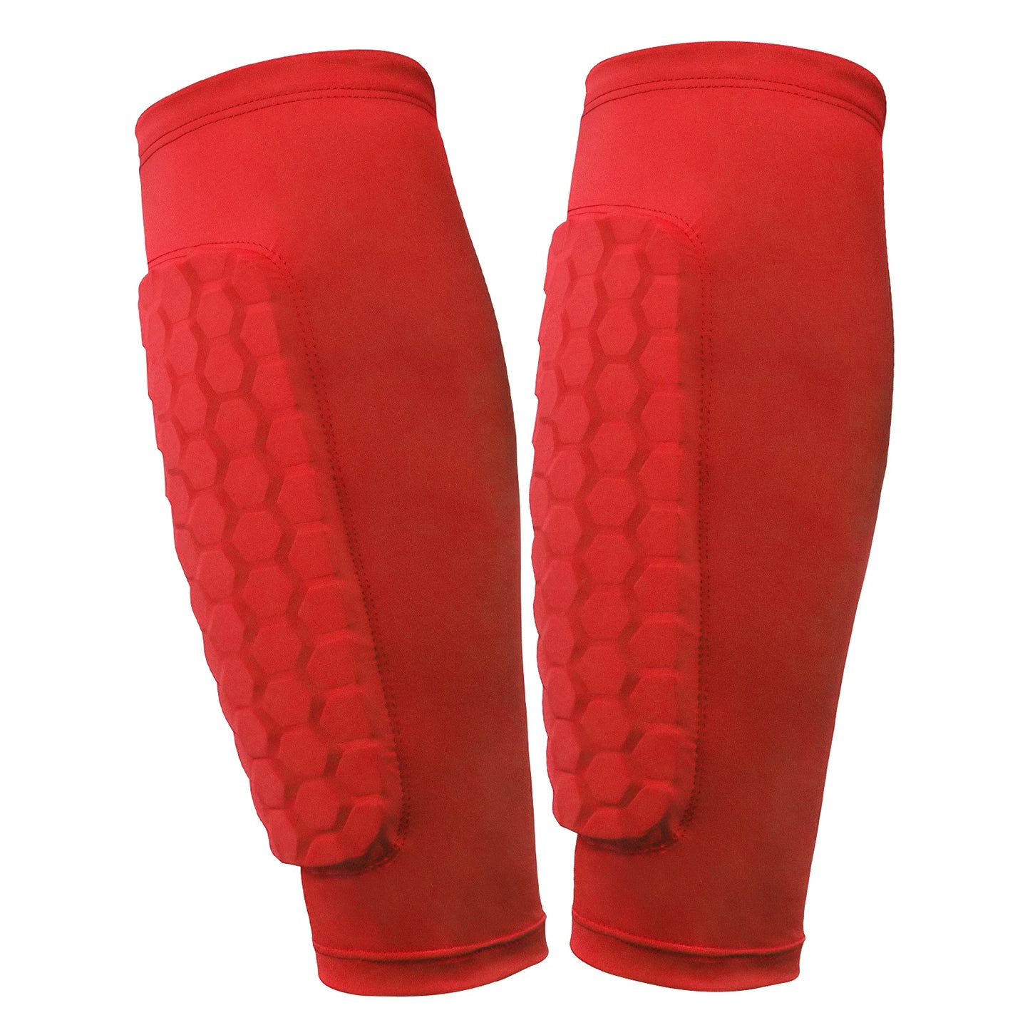 Soccer Shin Guards with Honeycomb Pads Ergonomic Protective Gear
