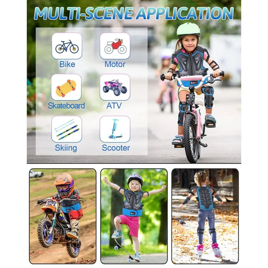 Kids Motorcycle Riding Armor Protector Suit