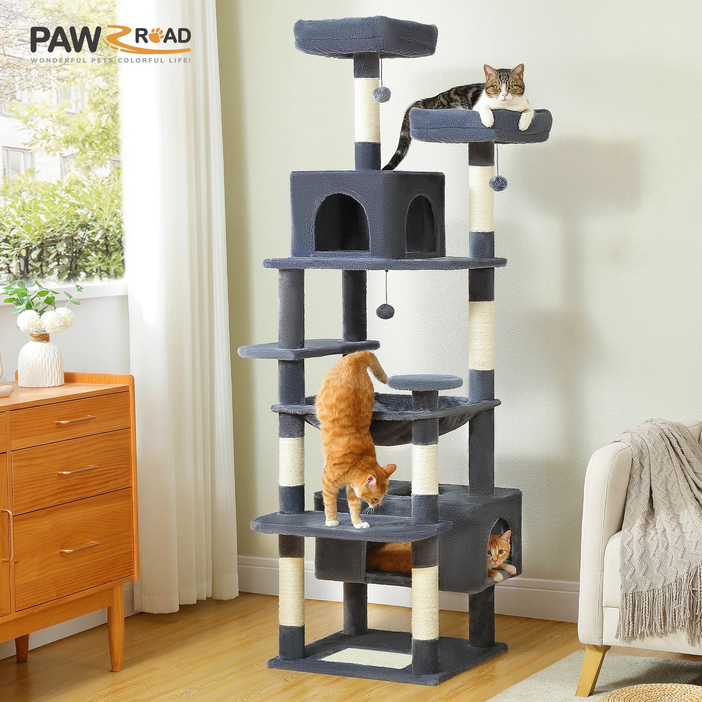 Tree and Tower Condos for Indoor Cats